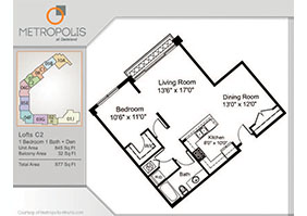 Metropolis Condos Plan C2