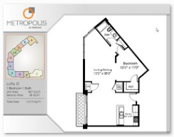 Metropolis Condos Plan LOFT D